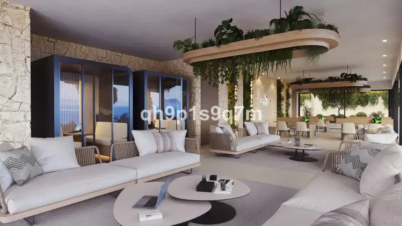 Sala d'estar de Pis en venda en Estepona amb Aire condicionat, Terrassa i Moblat