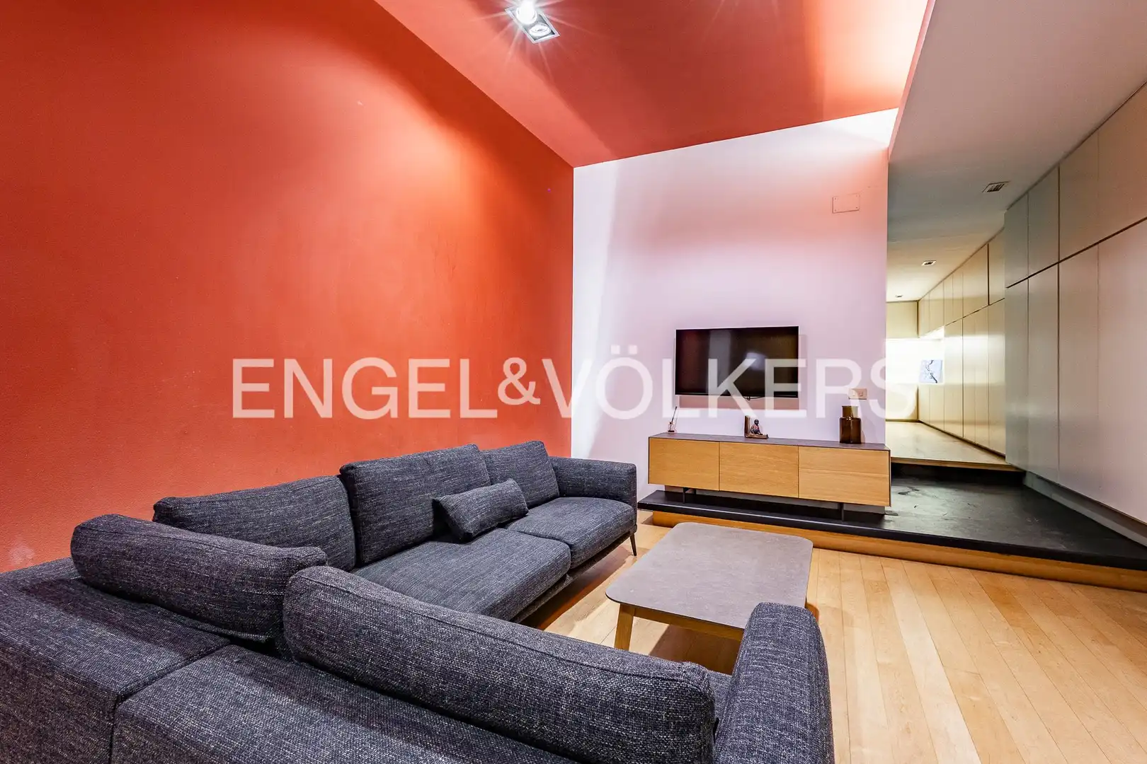Sala de estar de Piso en venta en Barcelona con Aire acondicionado, Calefacción y Parquet