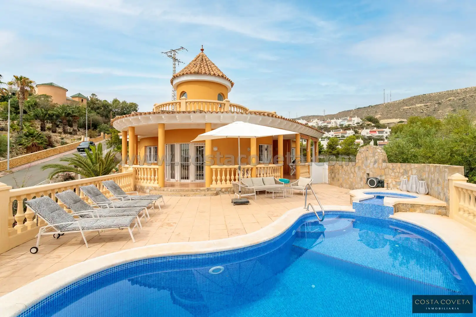 Exterior view of Houses for sale in El Campello  with Air Conditioner, Private garden and Terrace