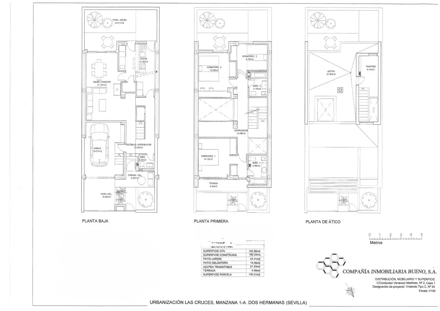 Detached homes for sale in Dos Hermanas  with Air Conditioner, Heating and Private garden