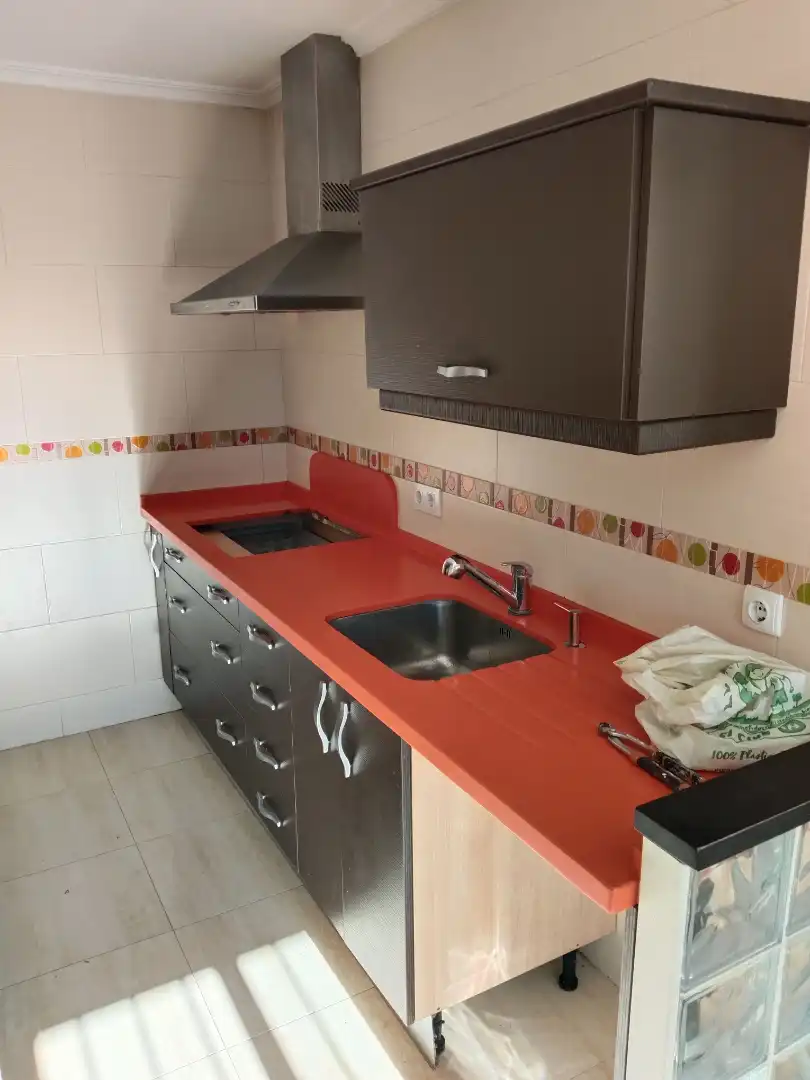 Cocina de Casa adosada en venta en La Algaba con Aire acondicionado y Balcón