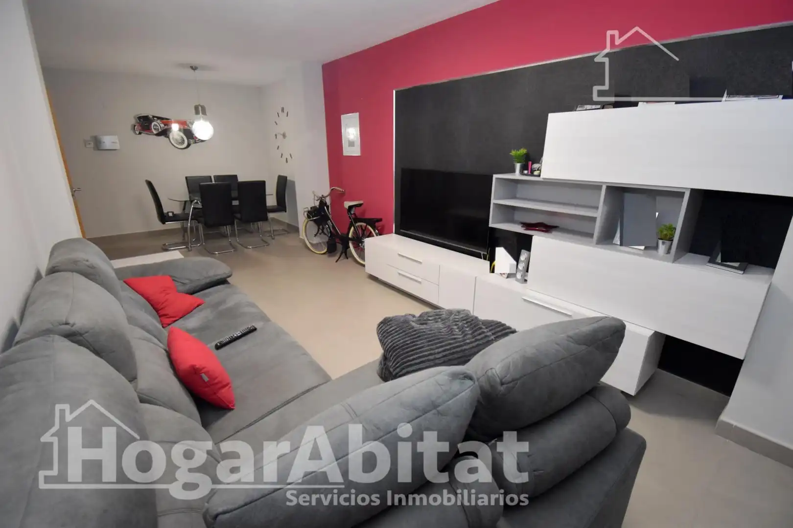 Sala de estar de Piso en venta en Almazora / Almassora con Aire acondicionado, Terraza y Trastero