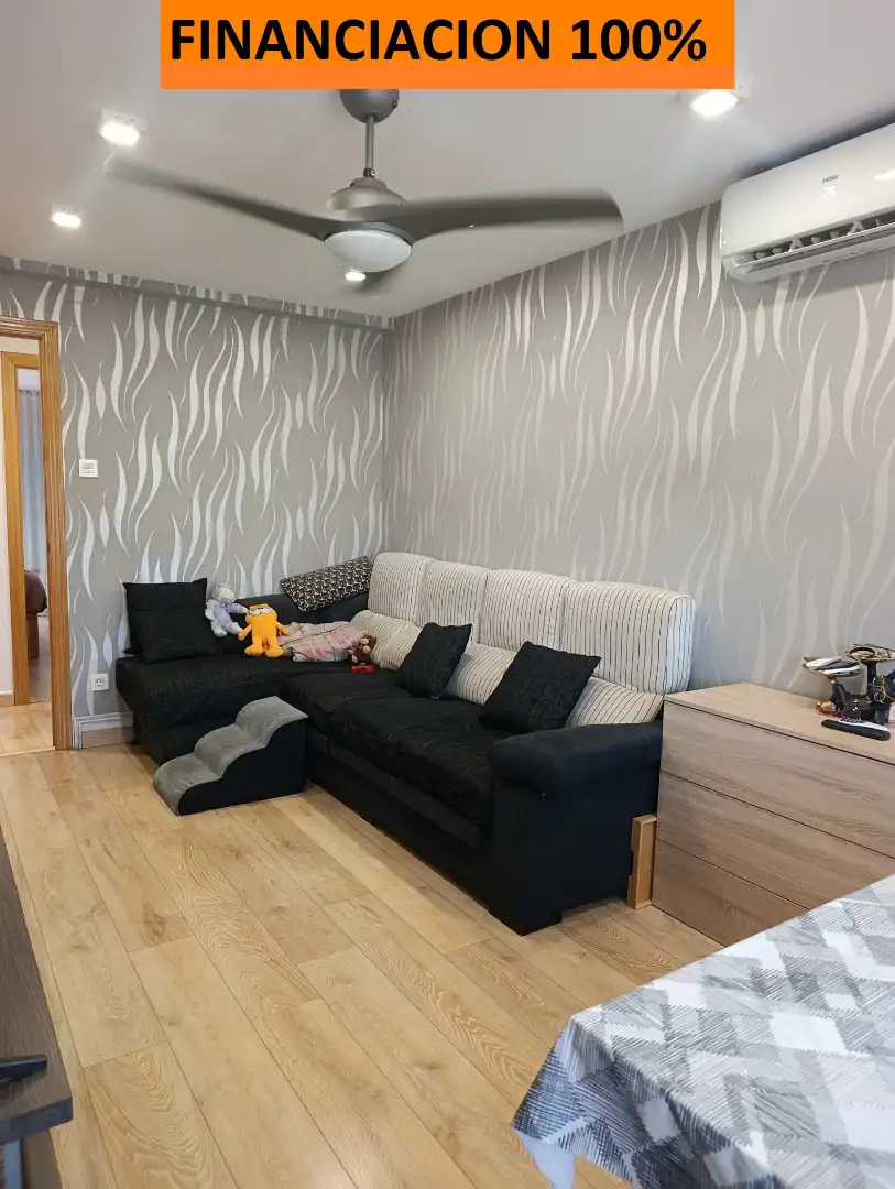 Sala de estar de Piso en venta en Zaragoza con Aire acondicionado, Terraza y Amueblado