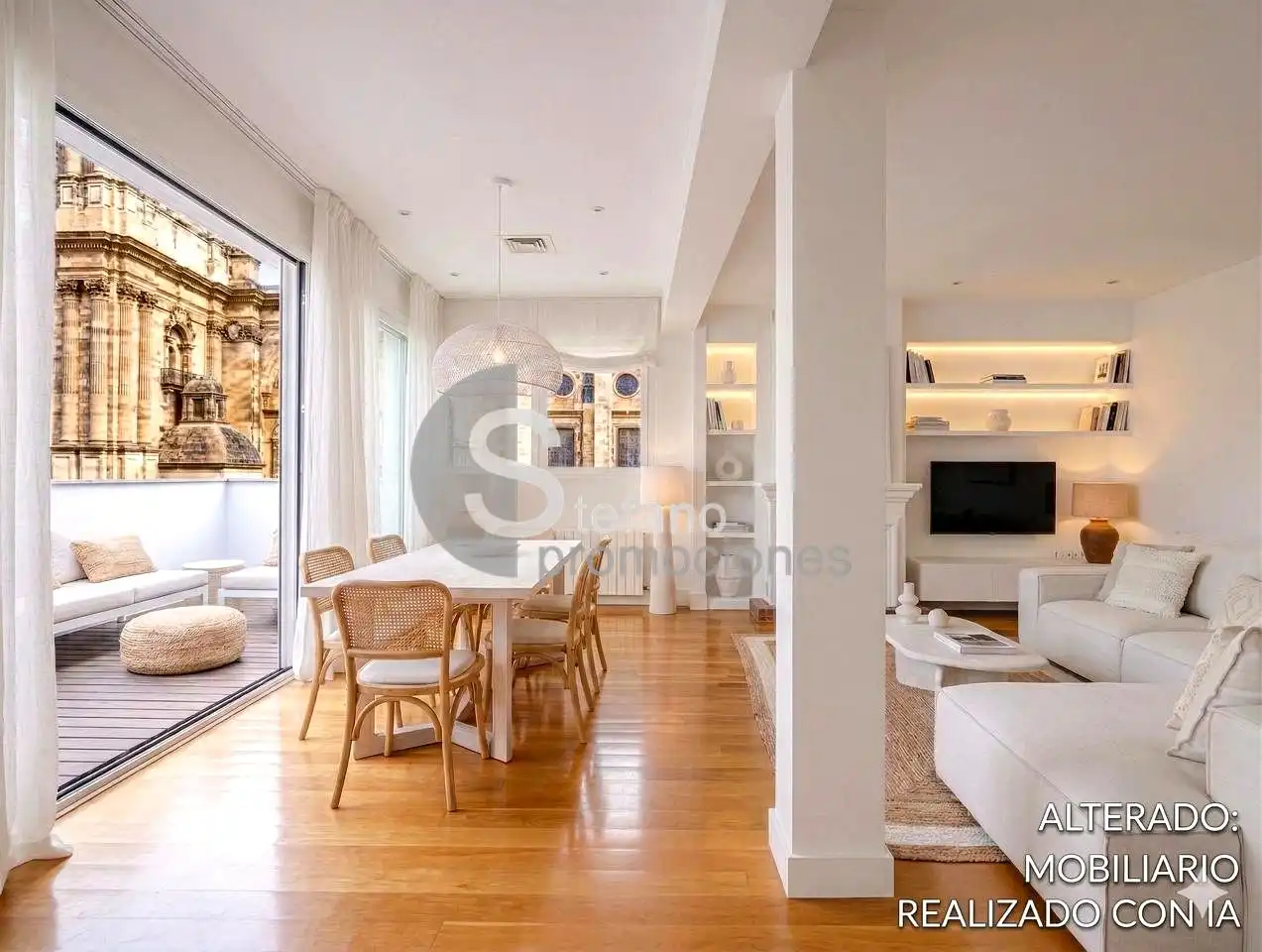 Sala d'estar de Àtic de lloguer en Málaga Capital amb Aire condicionat, Calefacció i Parquet