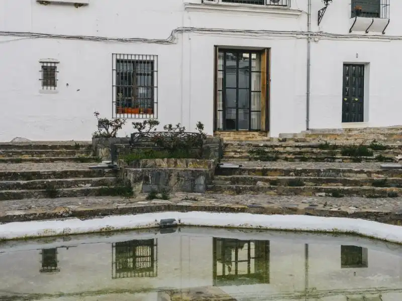 Vista exterior de Casa o xalet en venda en Cazalla de la Sierra amb Jardí privat, Traster i Piscina