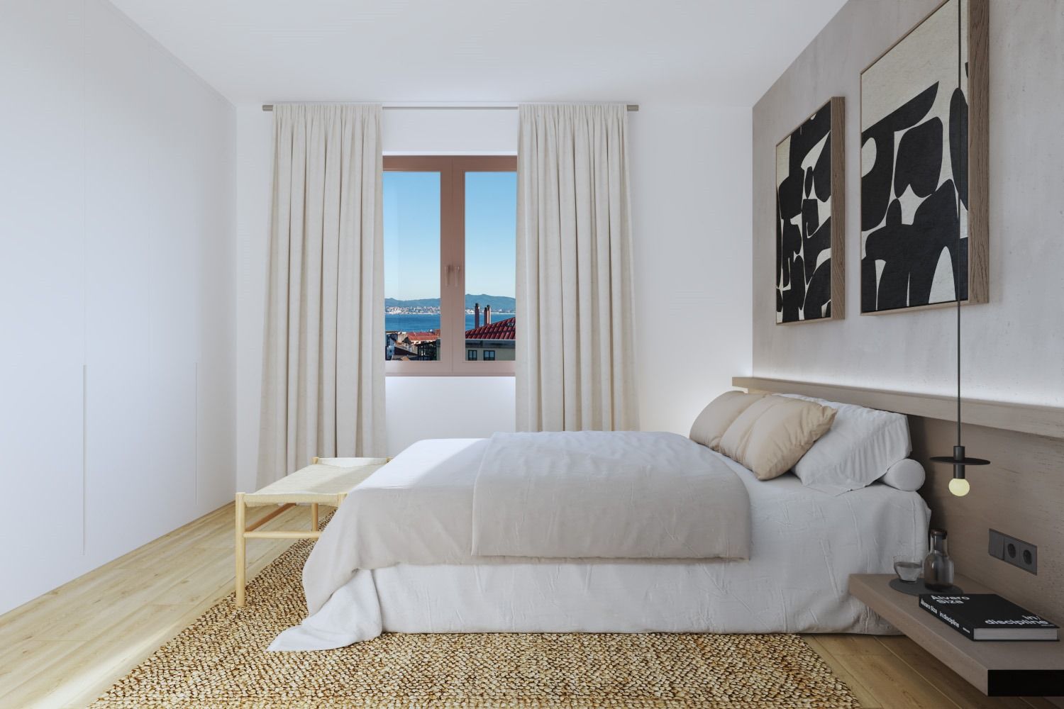 Bedroom of Flat for sale in Moaña  with Heating and Storage room