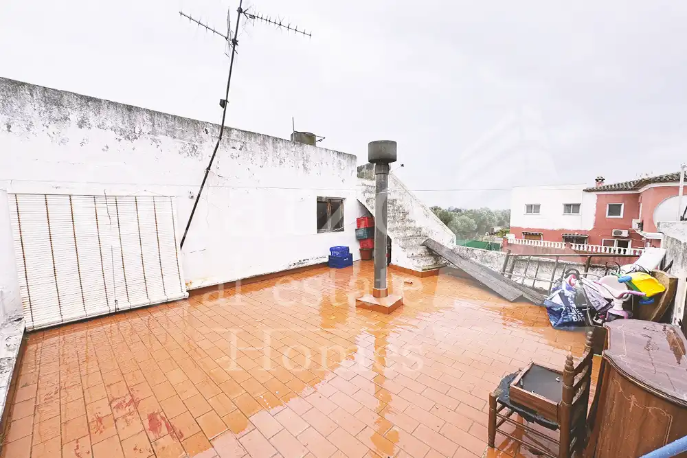 Terrace of Flat for sale in Els Poblets  with Heating, Terrace and Furnished