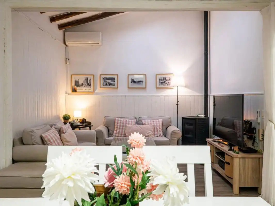 Sala d'estar de Casa o xalet en venda en Leganés amb Aire condicionat, Calefacció i Jardí privat