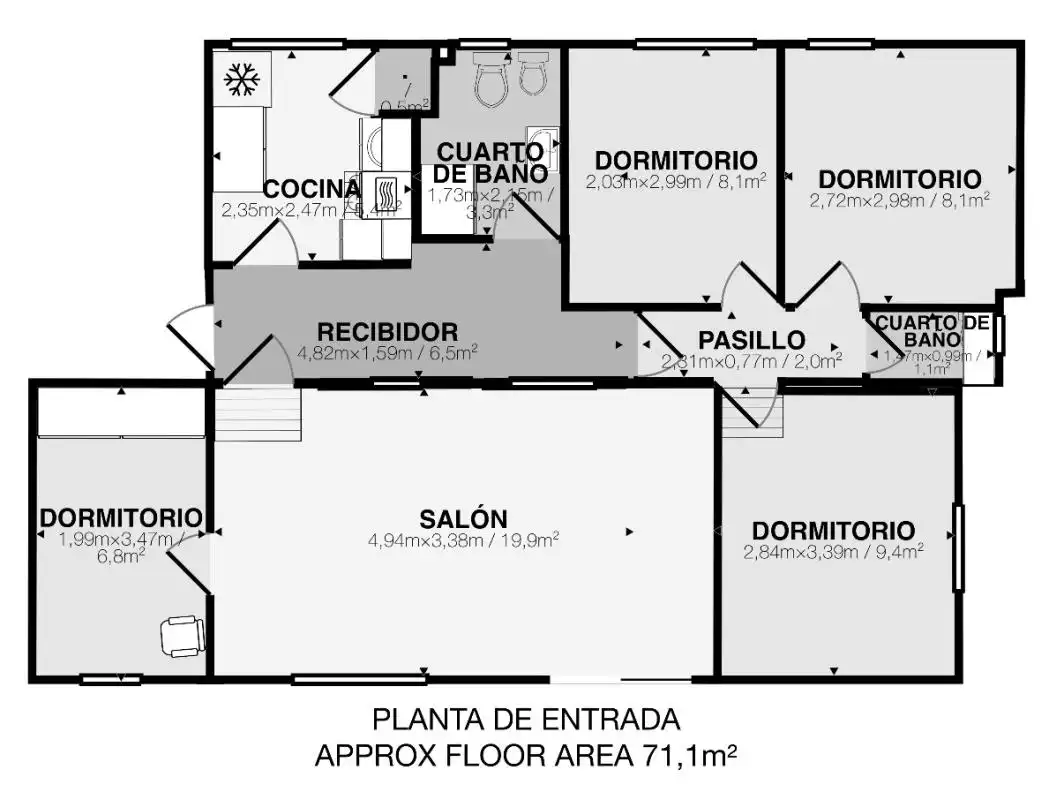 Piso en venta en Madrid con Aire acondicionado y Calefacción