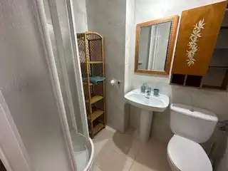 Badezimmer von Wohnung zur Miete in Vega de Infanzones mit Heizung, Parkett und Terrasse