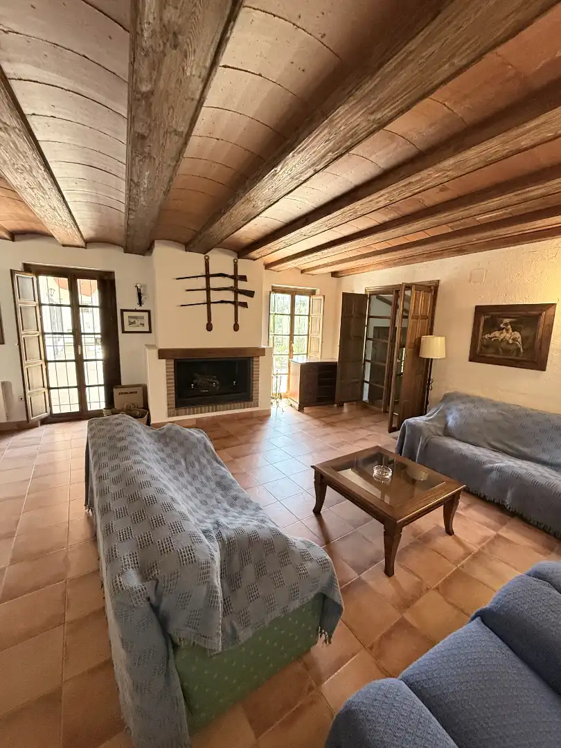 Sala d'estar de Casa o xalet en venda en El Bonillo amb Calefacció, Jardí privat i Terrassa