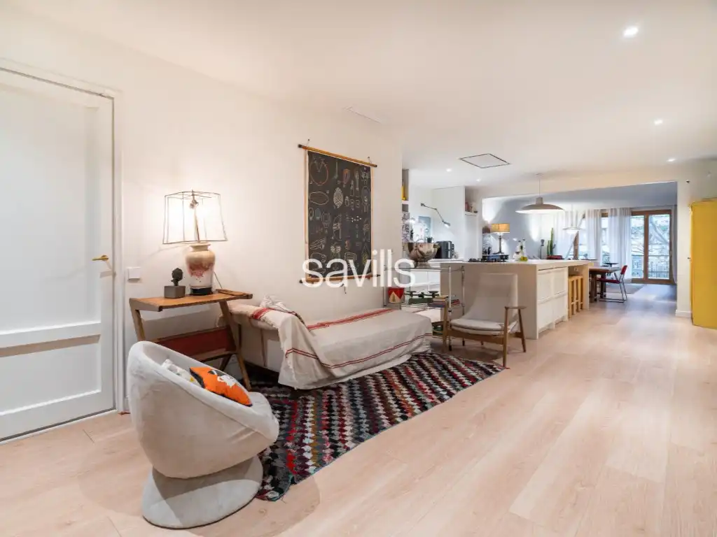Sala de estar de Apartamento en venta en Barcelona con Balcón