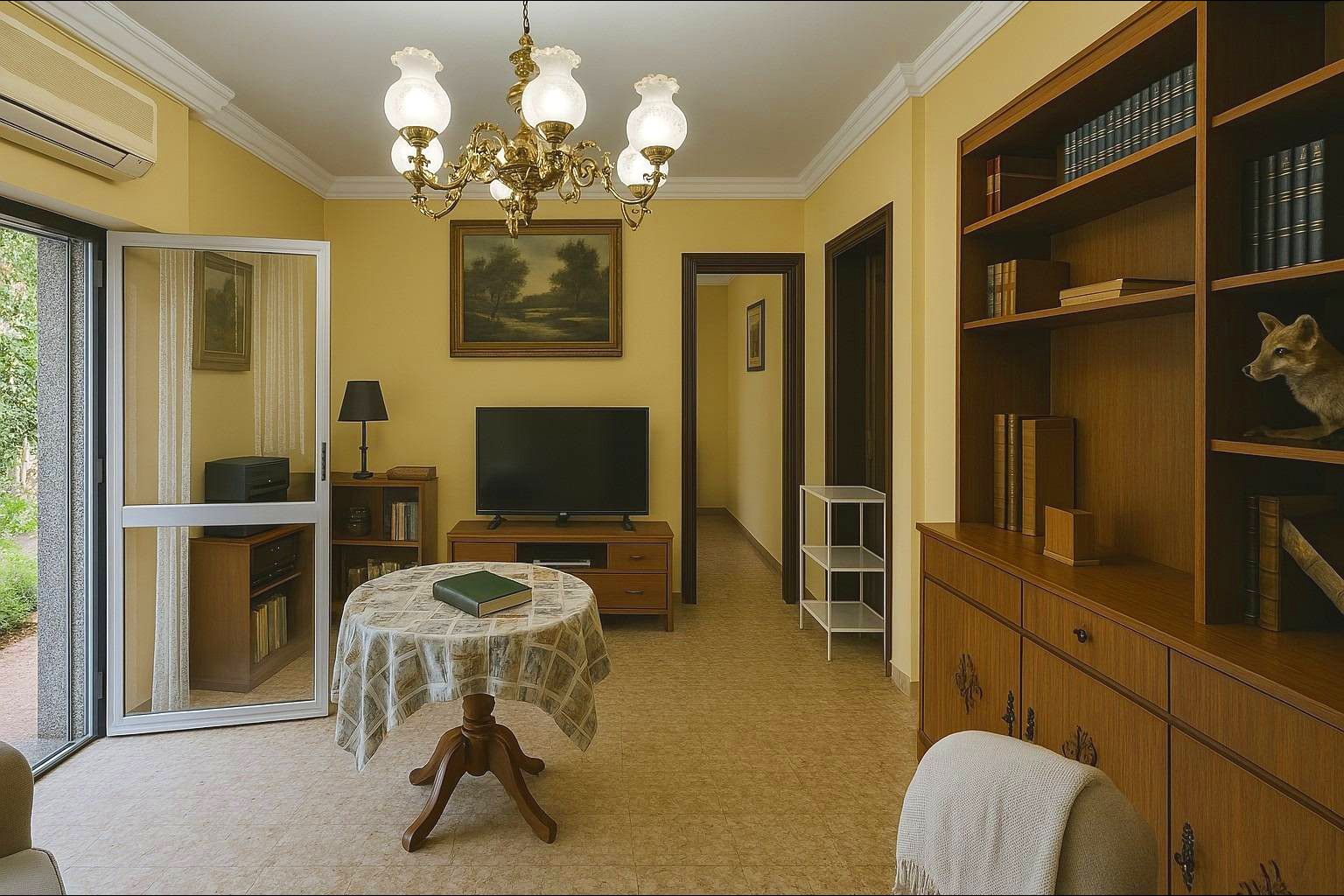 Sala d'estar de Casa o xalet en venda en  Madrid Capital amb Aire condicionat, Calefacció i Jardí privat