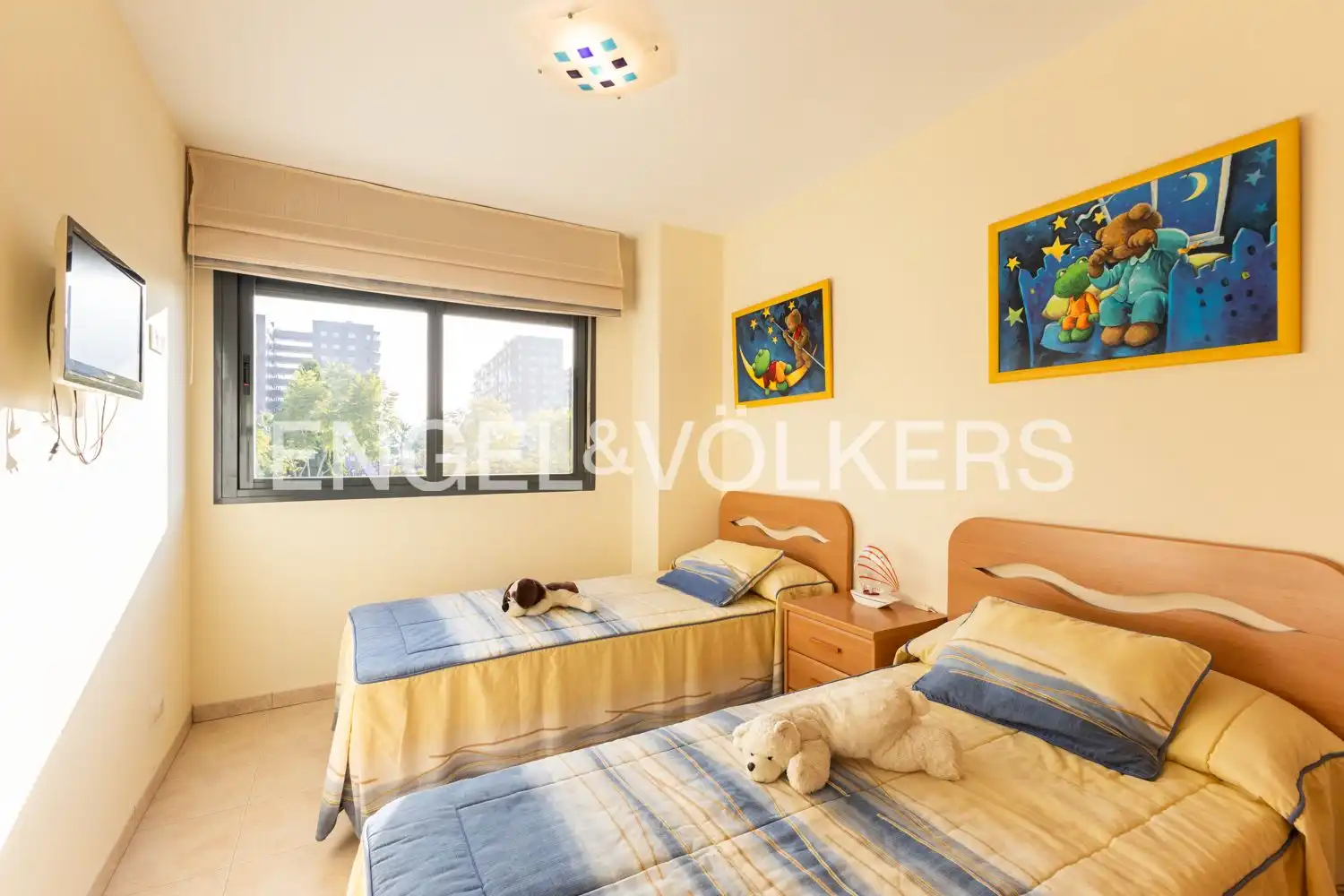 Schlafzimmer von Wohnung zum Verkauf in Oropesa del Mar / Orpesa mit Klimaanlage, Heizung und Privatgarten