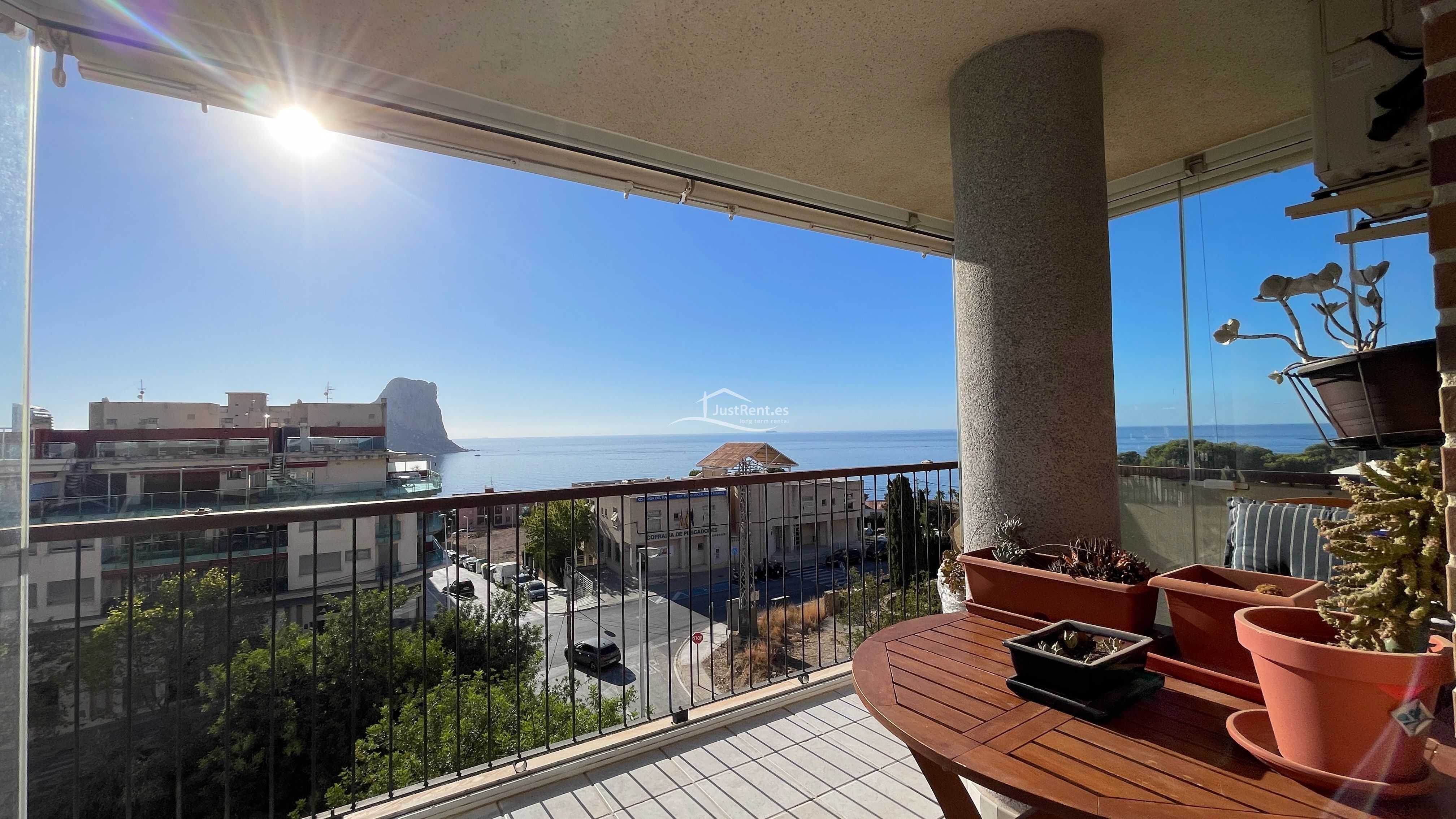 Exterior view of Flat to rent in Calpe / Calp  with Air Conditioner, Private garden and Terrace