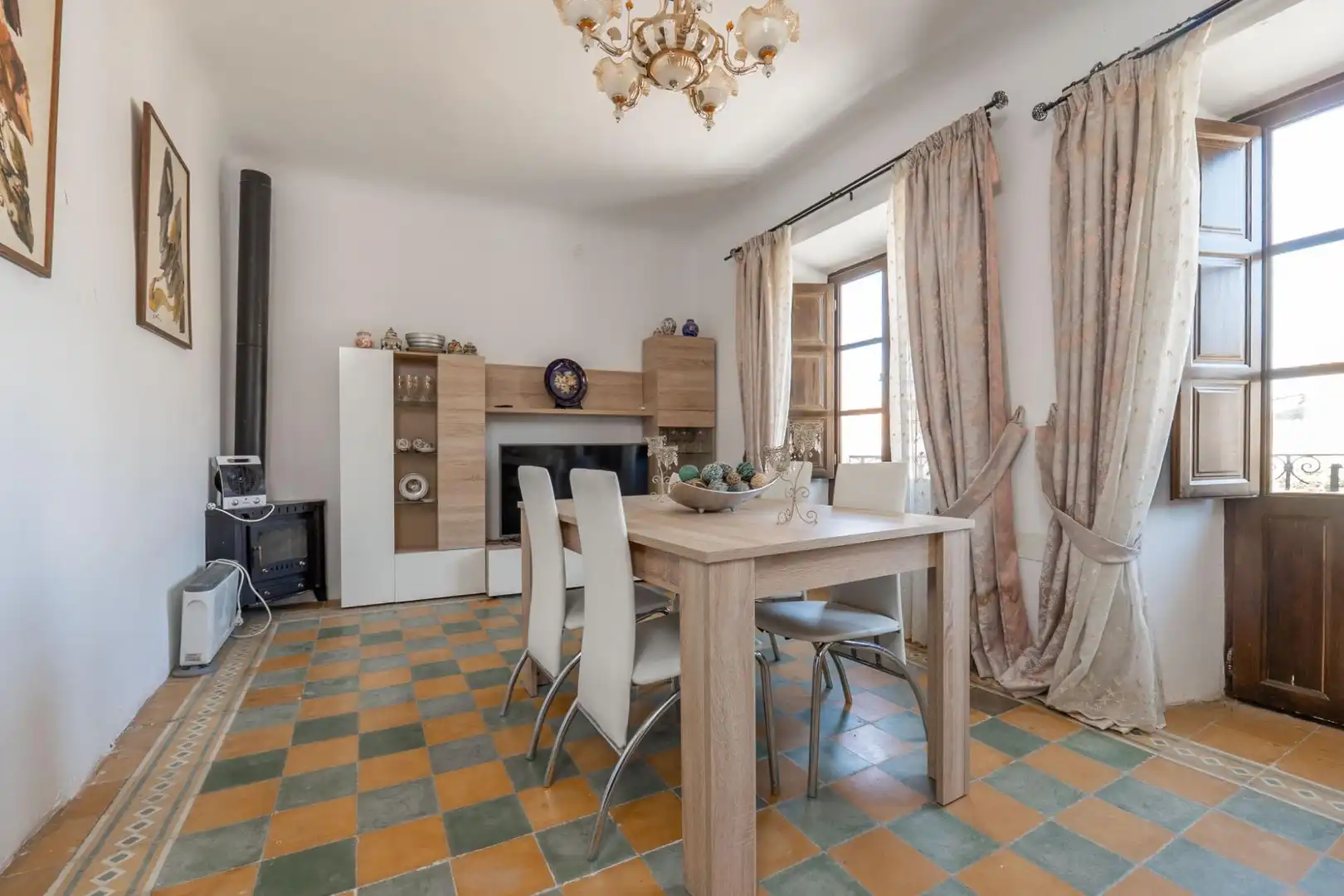 Dining room of Houses for sale in Cacín  with Furnished and Balcony