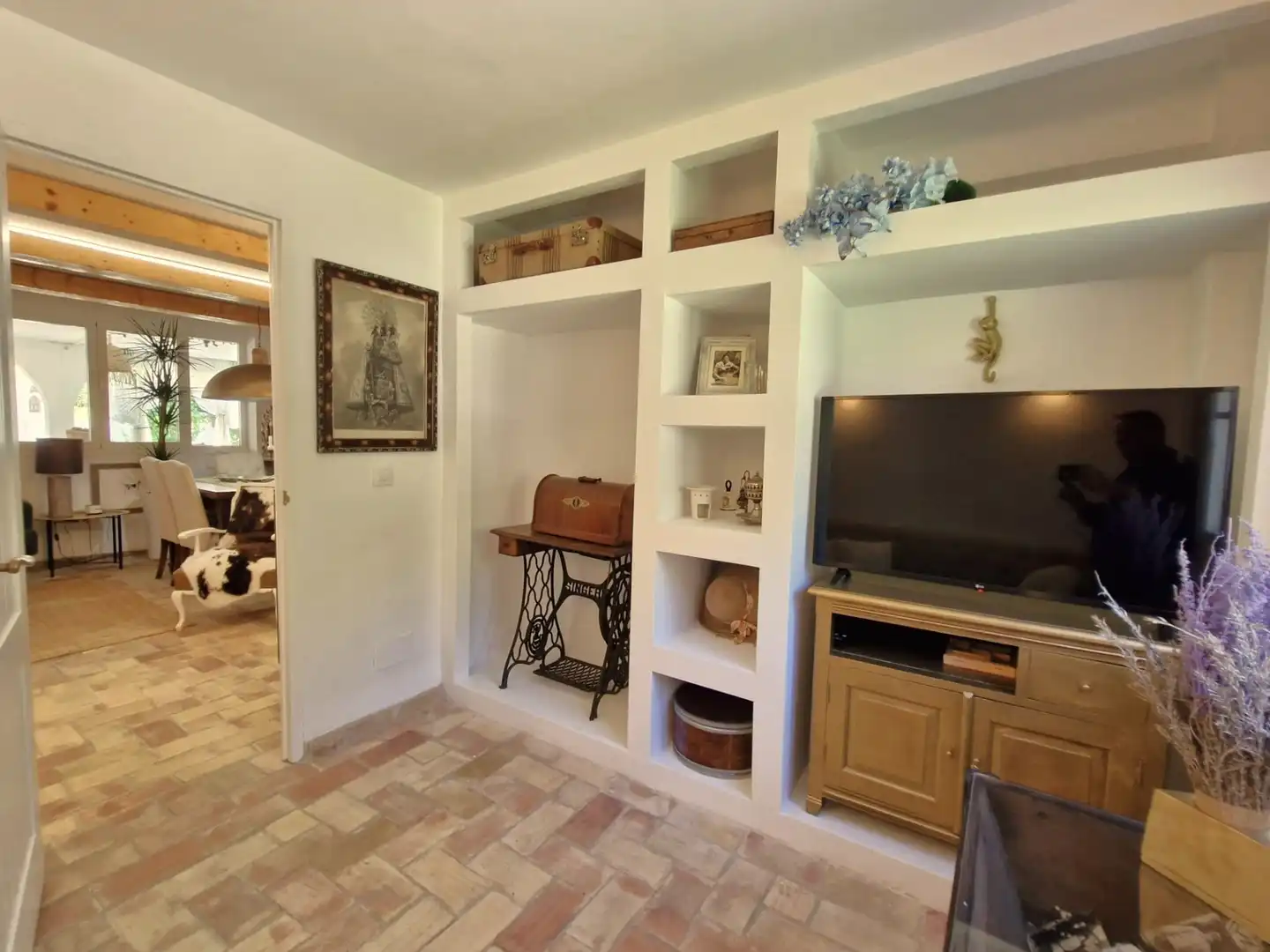 Sala d'estar de Casa o xalet en venda en Náquera amb Aire condicionat, Jardí privat i Terrassa