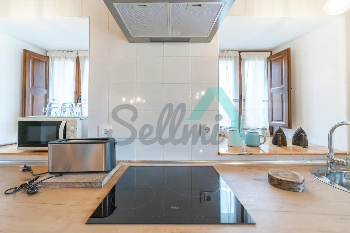 Cocina de Casa adosada de alquiler en Oviedo  con Jardín privado, Parquet y Terraza
