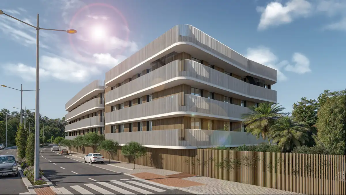 Vista exterior de Planta baja en venta en Estepona con Aire acondicionado, Jardín privado y Terraza