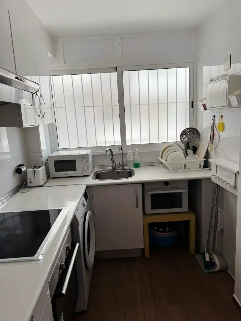 Cocina de Piso de alquiler en Alicante / Alacant con Terraza, Amueblado y Internet