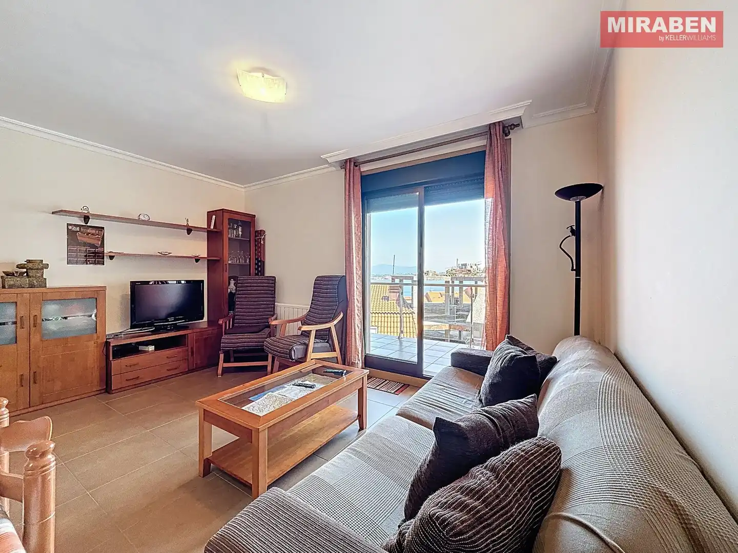Living room of Flat for sale in Boiro  with Heating, Terrace and Storage room