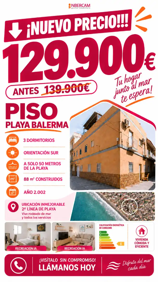Flat with lift for sale in Balerma