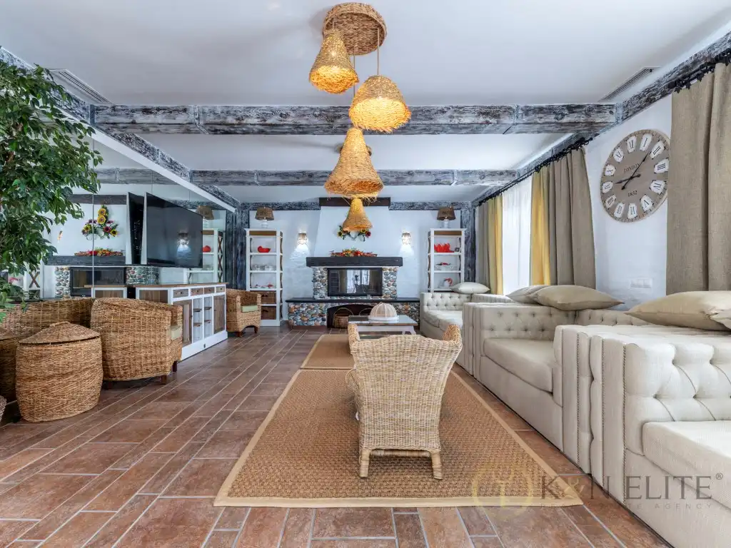 Sala de estar de Casa o chalet en venta en Moraira con Aire acondicionado, Jardín privado y Terraza