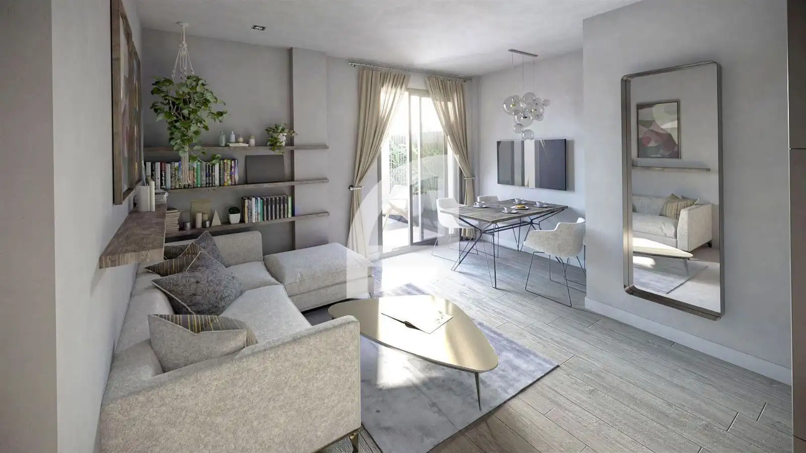 Living room of Flat for sale in Mijas  with Air Conditioner, Heating and Terrace
