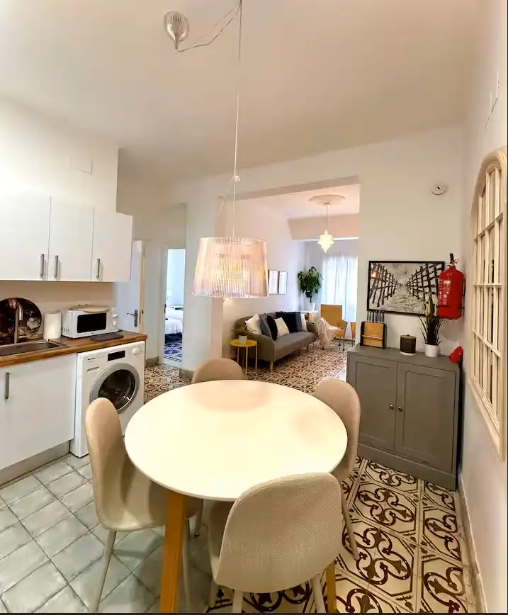 Living room of Flat for sale in Málaga  with Air Conditioner, Heating and Furnished
