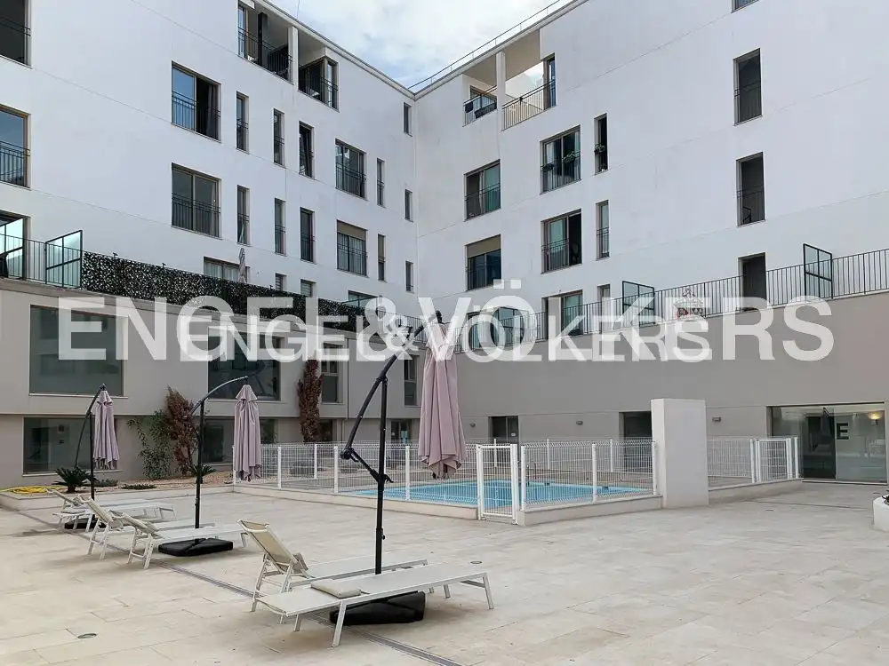 Terrasse von Wohnung zur Miete in Valencia mit Klimaanlage, Heizung und Privatgarten