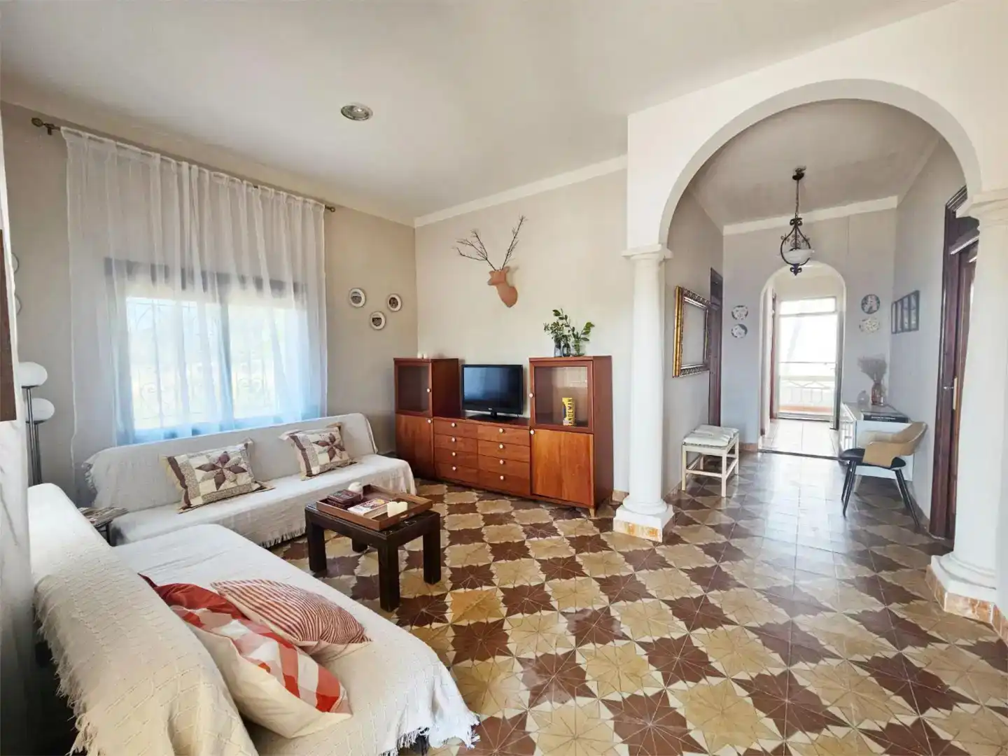 Sala d'estar de Casa o xalet de lloguer en Vila-real amb Jardí privat, Traster i Piscina