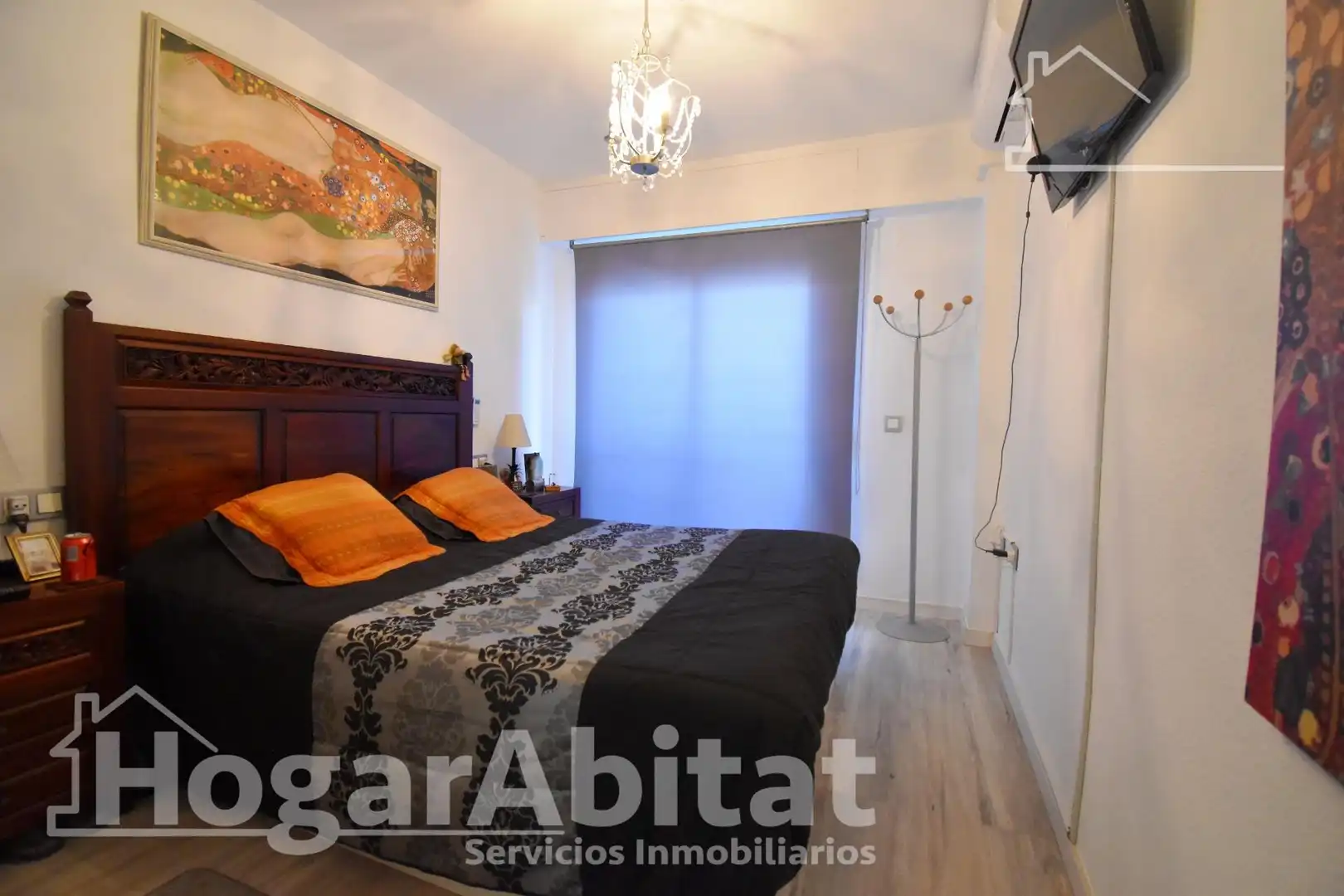 Schlafzimmer von Wohnung zum Verkauf in Gandia mit Klimaanlage und Balkon