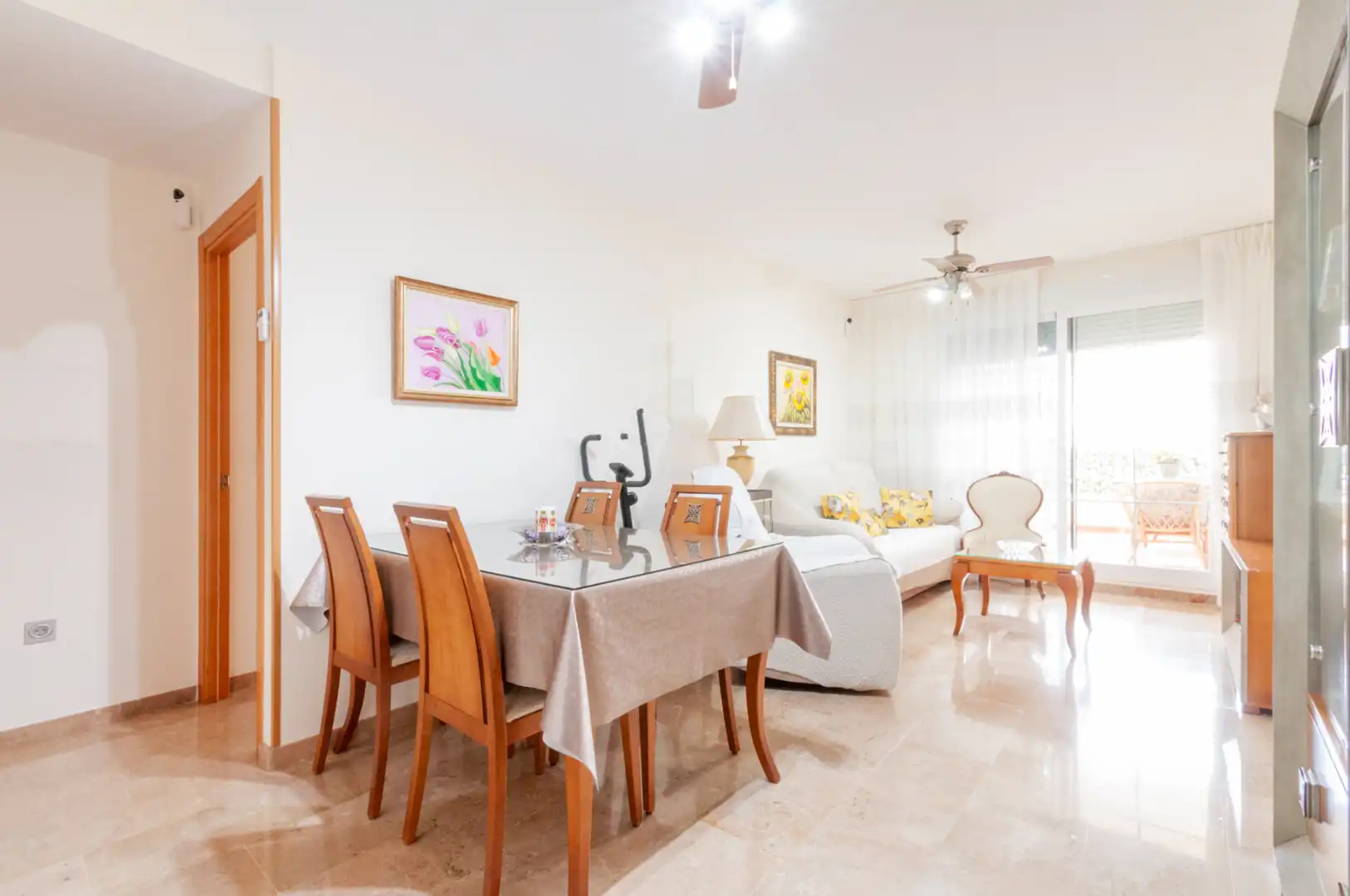Dining room of Flat for sale in Roquetas de Mar  with Furnished, Oven and Washing machine