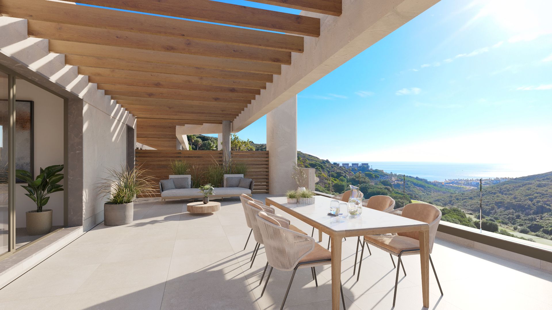 Terrassa de Apartament en venda en San Roque amb Aire condicionat, Calefacció i Jardí privat