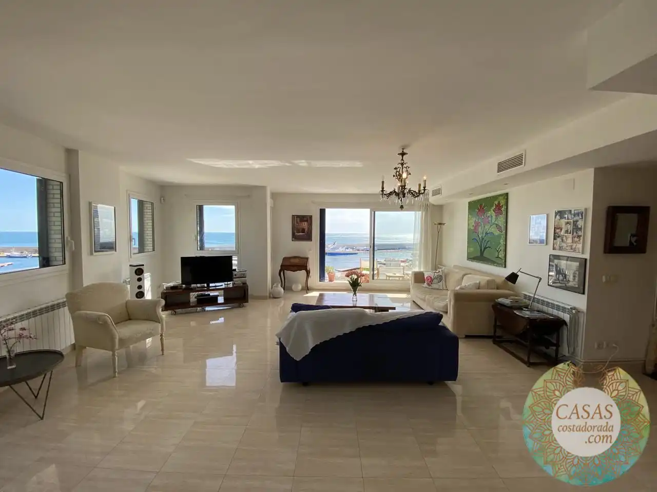 Wohnzimmer von Dachboden zum Verkauf in L'Ametlla de Mar  mit Klimaanlage und Abstellraum