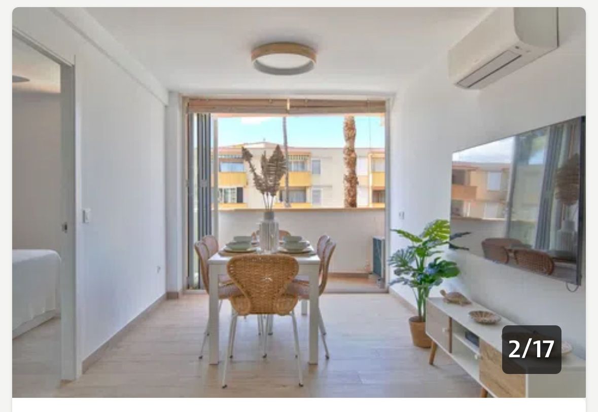 Dining room of Flat to rent in Jávea / Xàbia  with Air Conditioner, Heating and Terrace