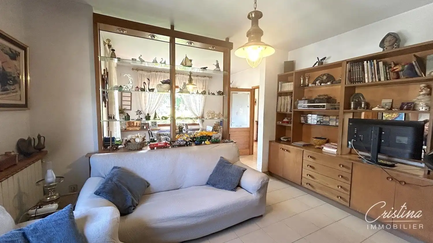 Sala d'estar de Casa o xalet en venda en Santa Cristina d'Aro amb Calefacció