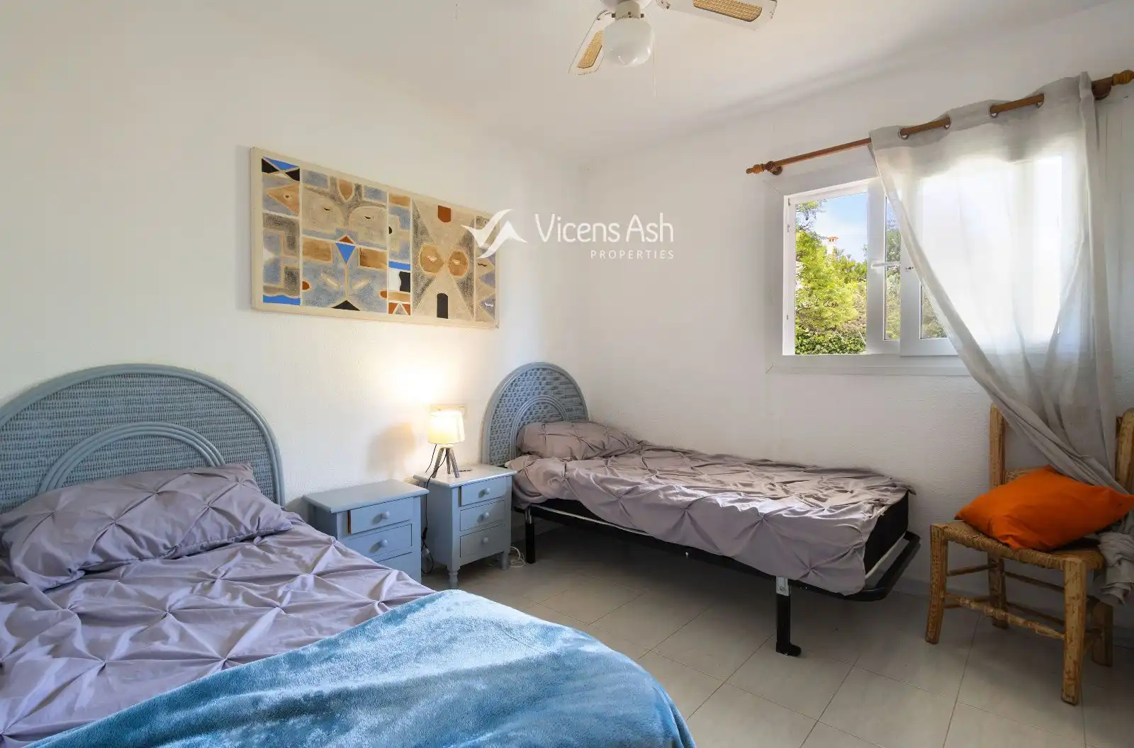 Dormitori de Apartament en venda en Jávea / Xàbia amb Aire condicionat, Terrassa i Piscina