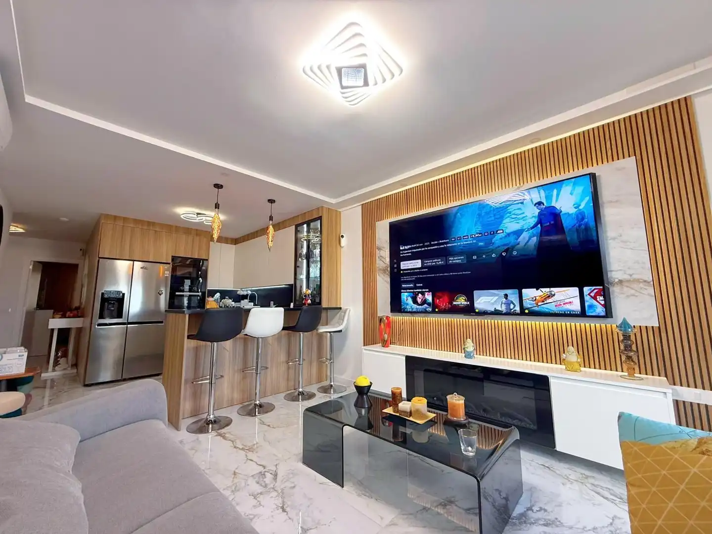 Wohnzimmer von Wohnung zum Verkauf in Arona mit Klimaanlage, Terrasse und Abstellraum