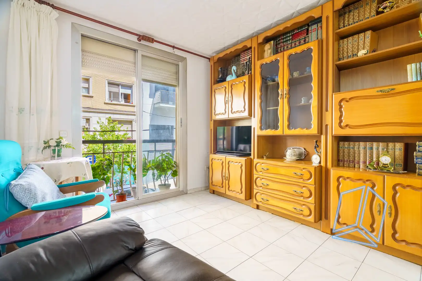 Sala de estar de Piso en venta en Barcelona con Balcón
