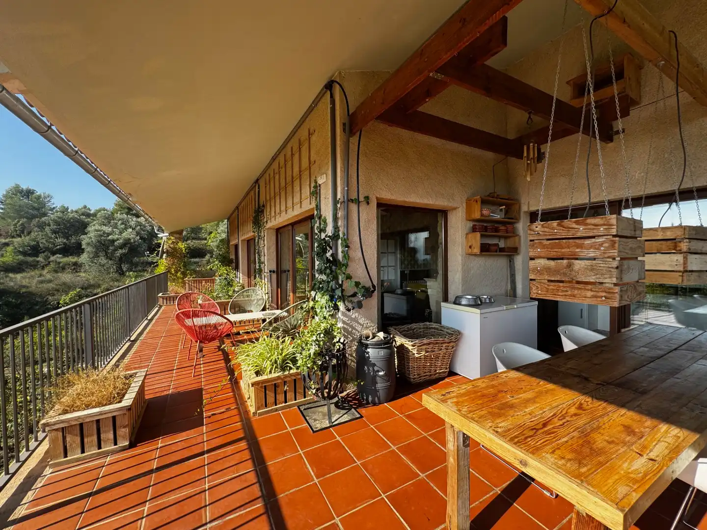 Terraza de Finca rústica en venta en Lledó con Aire acondicionado, Terraza y Piscina