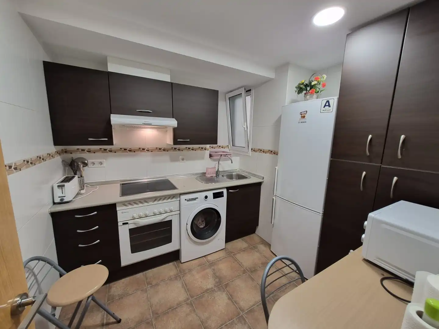 Küche von Wohnung zur Miete in Málaga mit Klimaanlage und Möbliert