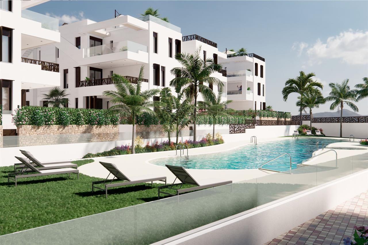 Swimming pool of Apartment for sale in Pulpí  with Air Conditioner, Terrace and Swimming Pool