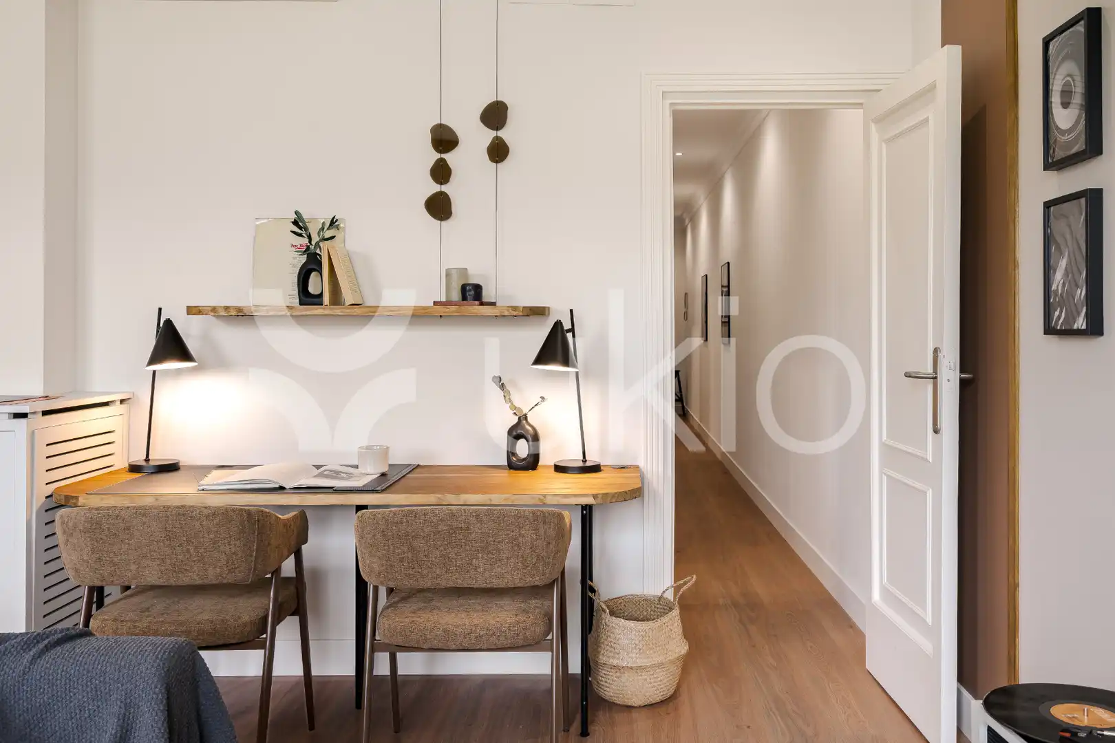 Schlafzimmer von Wohnungen zur Miete in Madrid mit Klimaanlage, Heizung und Terrasse