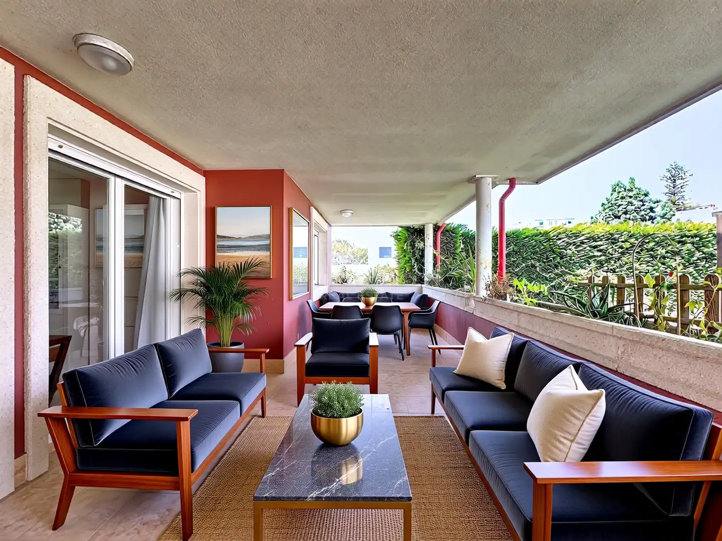 Terrasse von Wohnung zum Verkauf in Vilagarcía de Arousa mit Terrasse und Schwimmbad