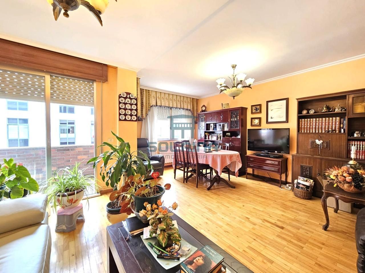 Living room of Flat for sale in Ourense Capital   with Heating, Storage room and Balcony