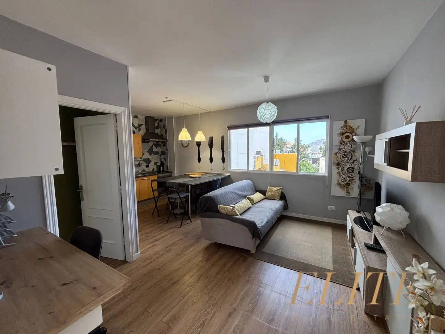 Sala de estar de Piso de alquiler en Mogán