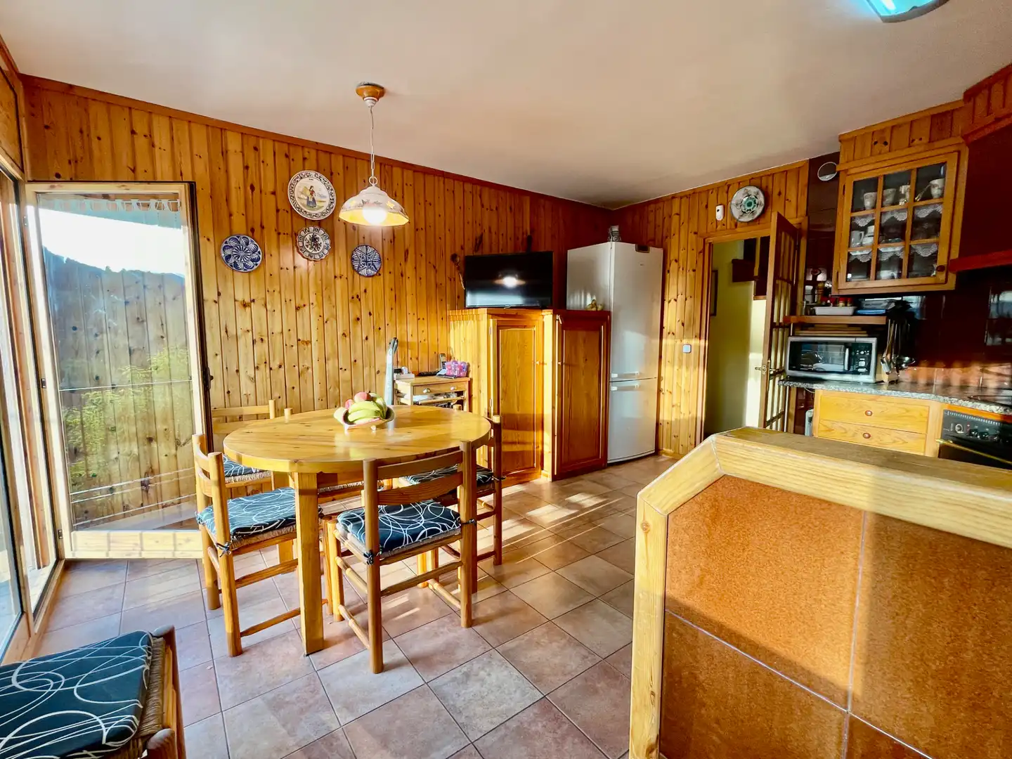 Cocina de Casa o chalet en venta en Sant Pau de Segúries con Aire acondicionado, Jardín privado y Terraza