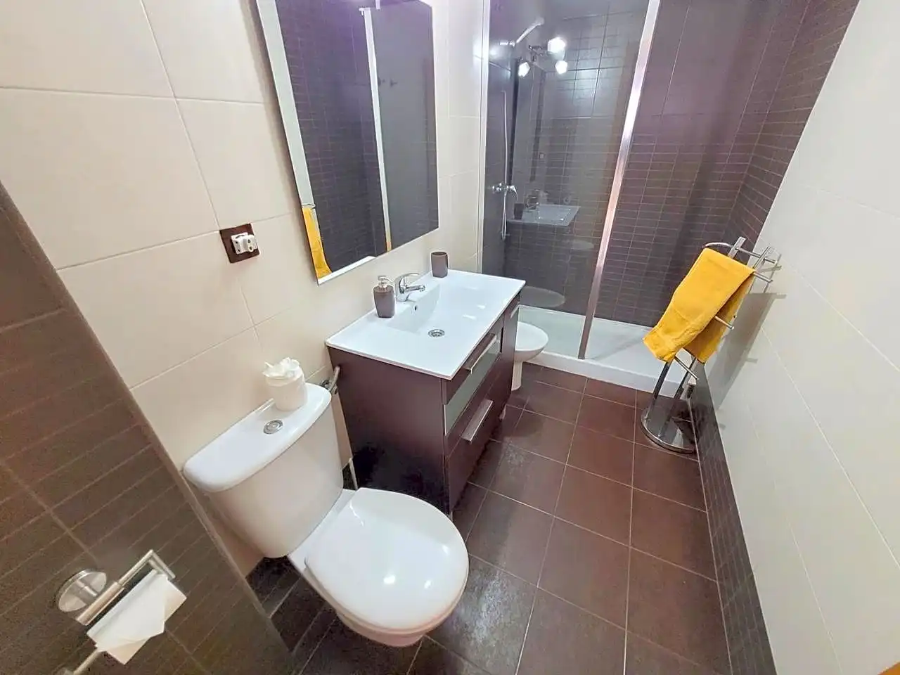 Baño de Apartamento de alquiler en Miramar, Valencia