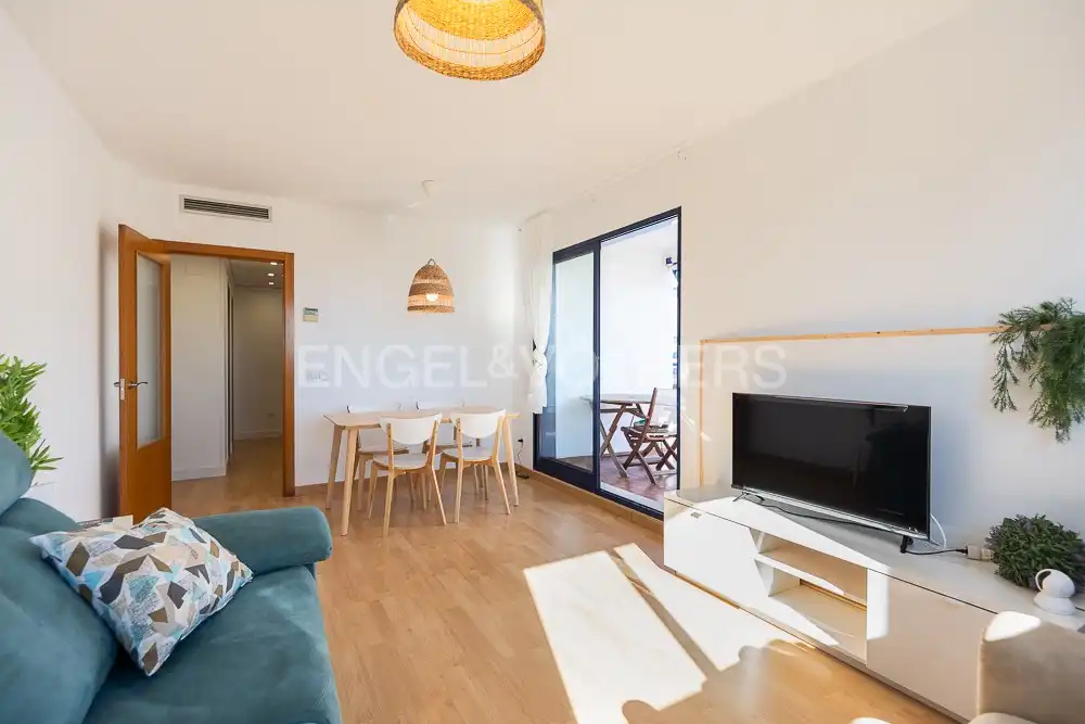 Living room of Flat for rent in La Pobla de Farnals  with Air Conditioner, Heating and Private garden